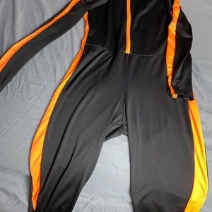 Orange & Black One Piece
